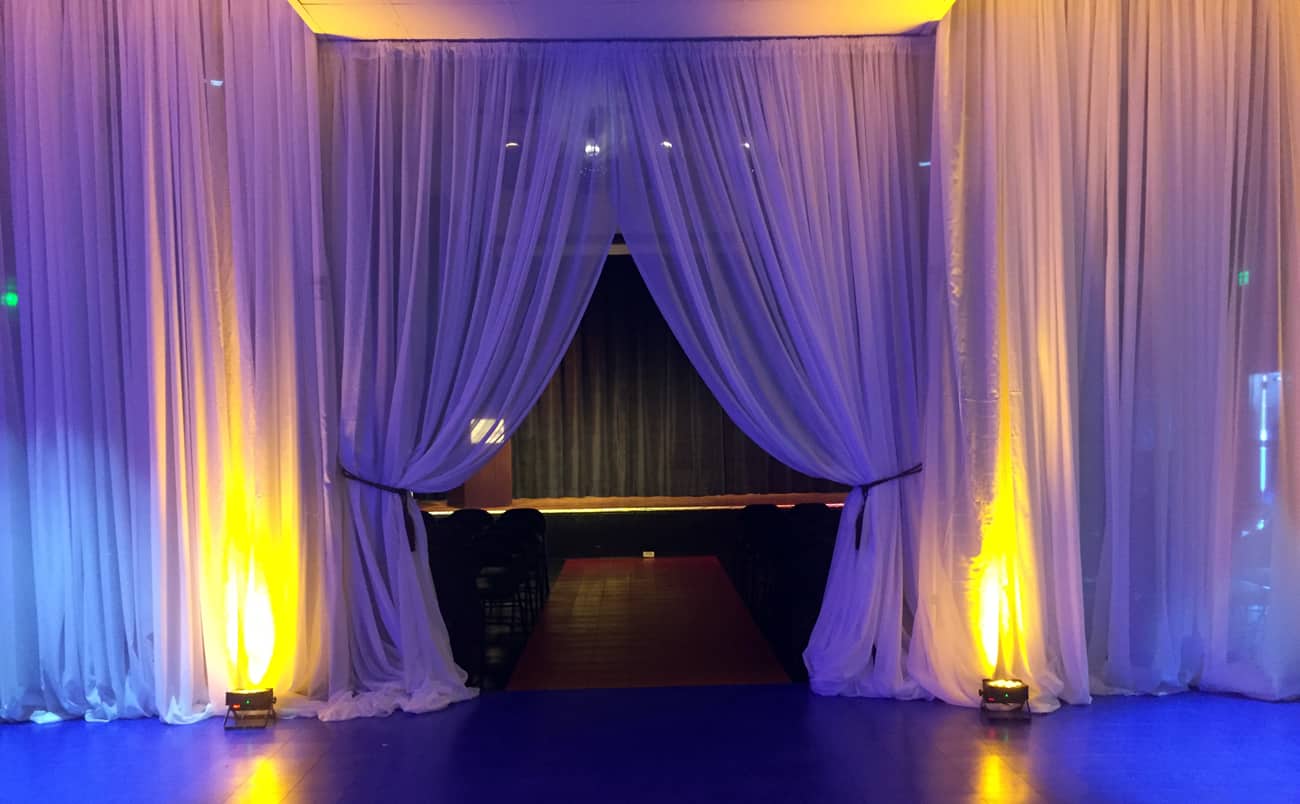 Wedding Drapery, Uplighting & Decor Maryland Productions
